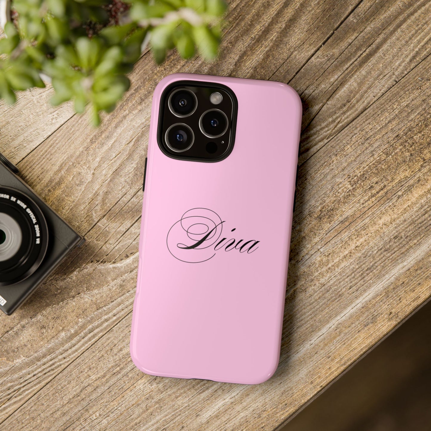 Pink 'Diva' Impact Phone Case — Shockproof Protective Cover