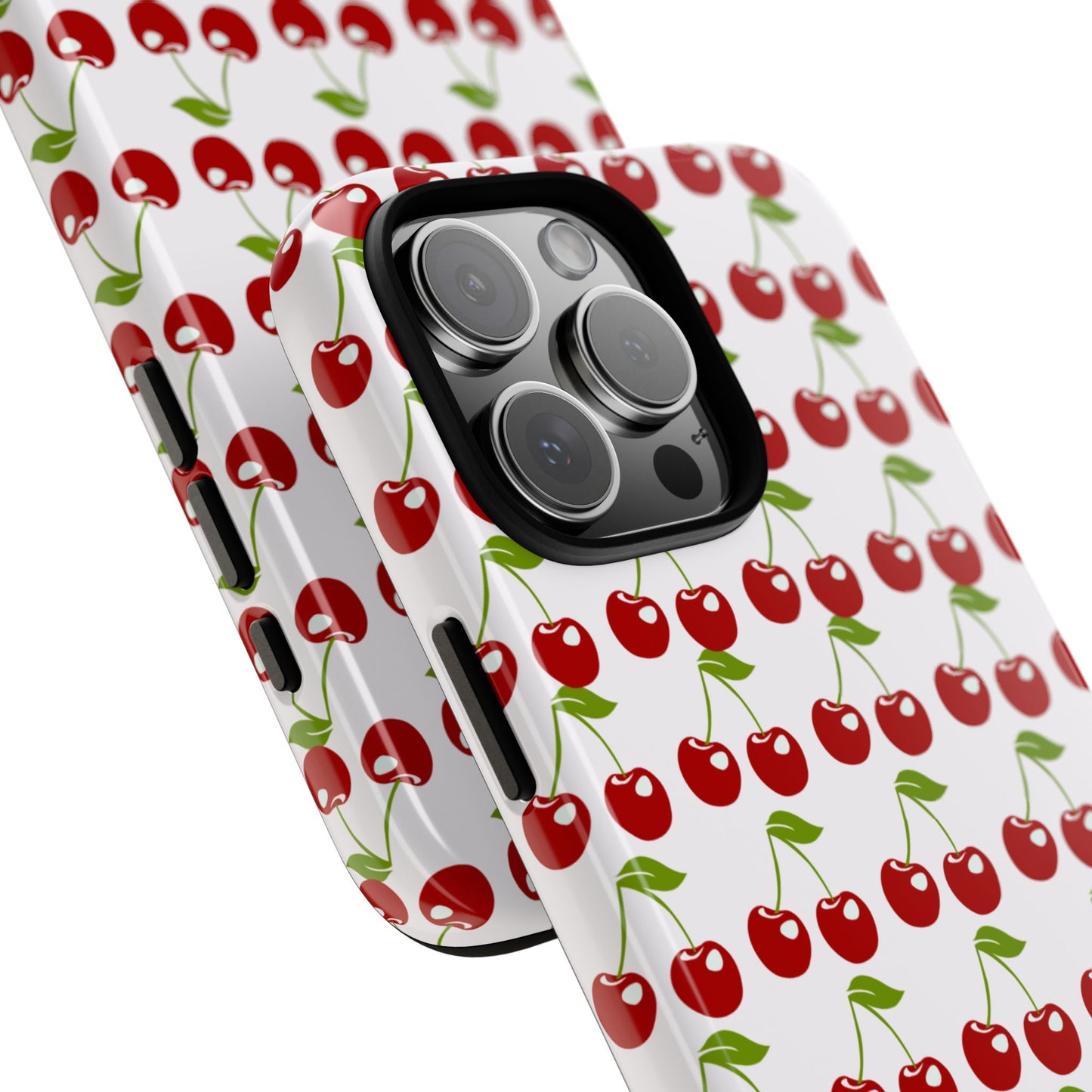 Cherry Impact Phone Case — Shockproof Protective Cover