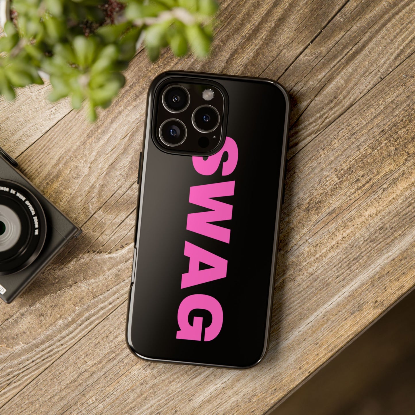 Pink SWAG iPhone Tough Case - Bold Y2K Sassy Aesthetic