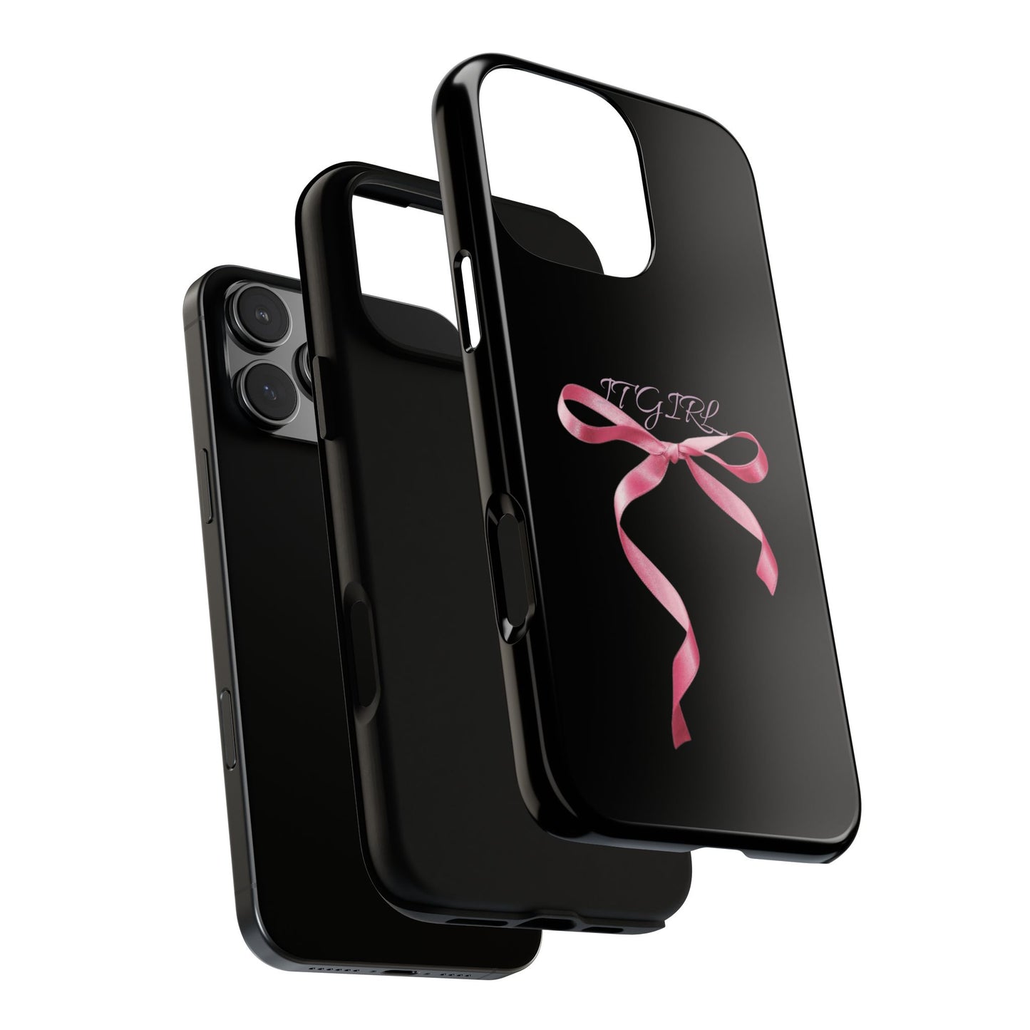 Pink Bow IT GIRL iPhone Tough Case - Coquette Girly Aesthetic